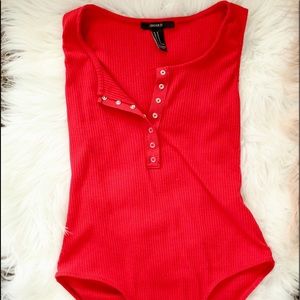 Red bodysuit